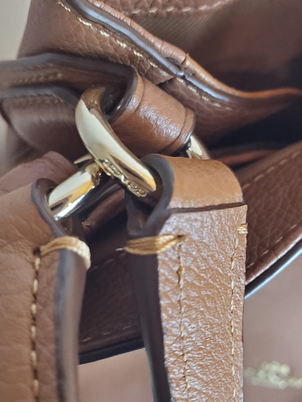 Coach Tan Leather Shoulder Bag - Picture 10 of 16